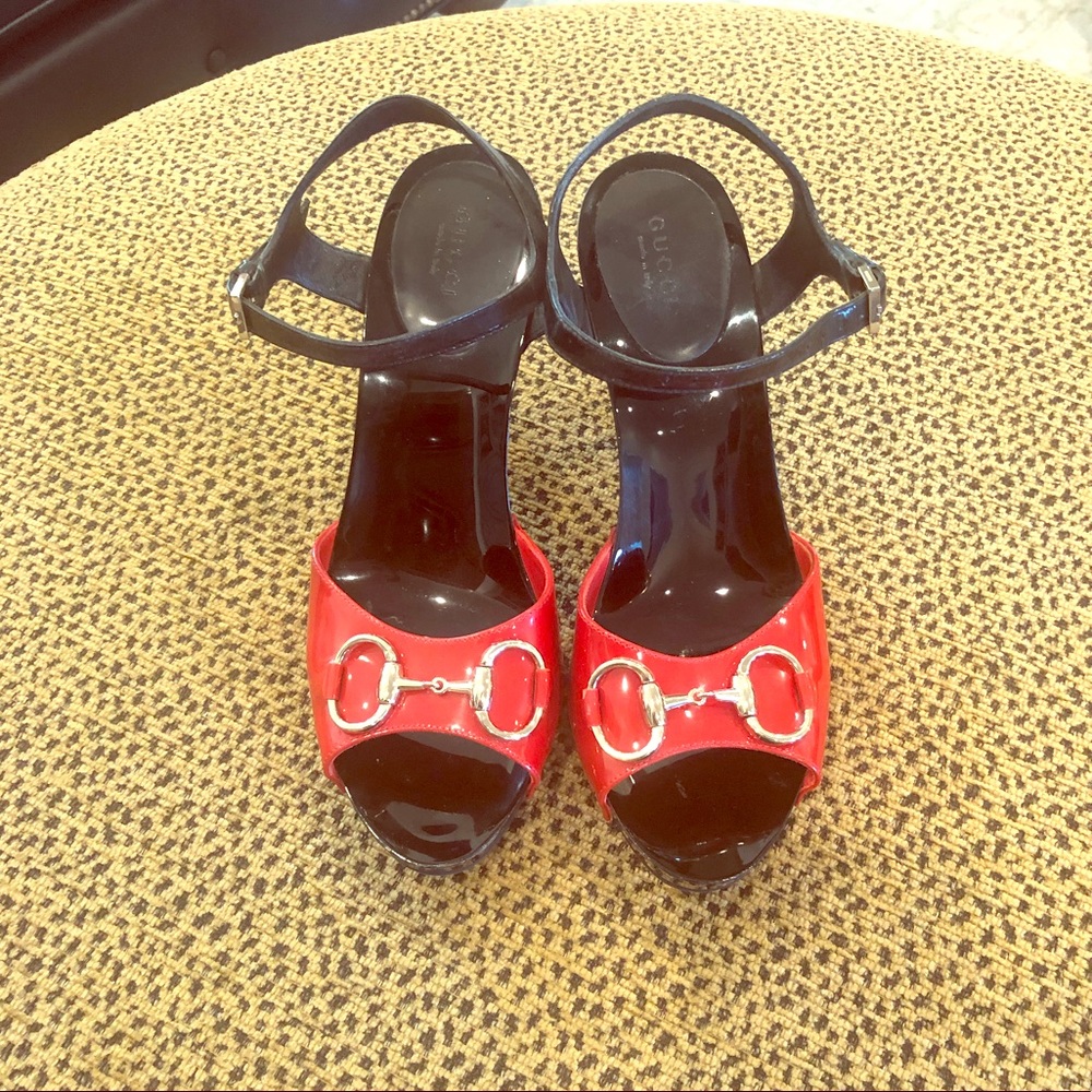 Gucci Red & black heels